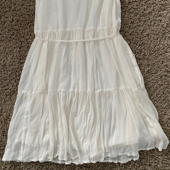 NWT Banana Republic Petite Medium White Tiered Mini Dress - Picture 7 of 14